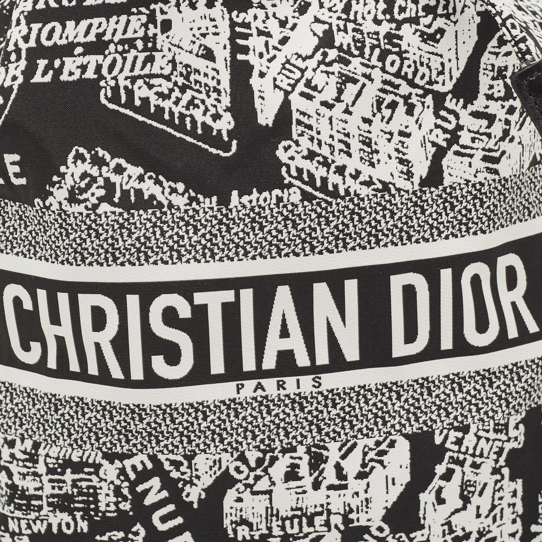 Top quality Dior Black/White Plan De Paris Nylon travel Pouch