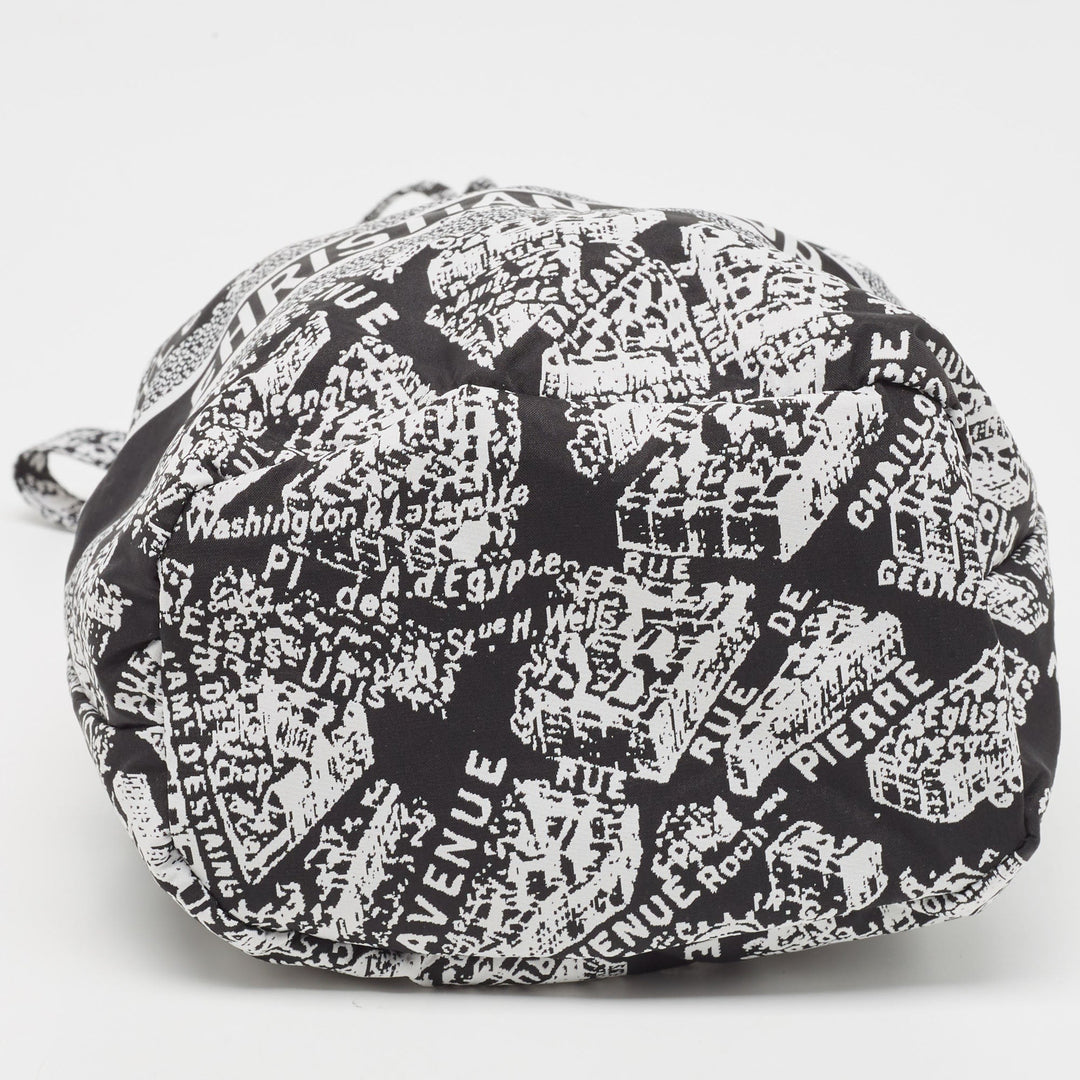 Top quality Dior Black/White Plan De Paris Nylon travel Pouch