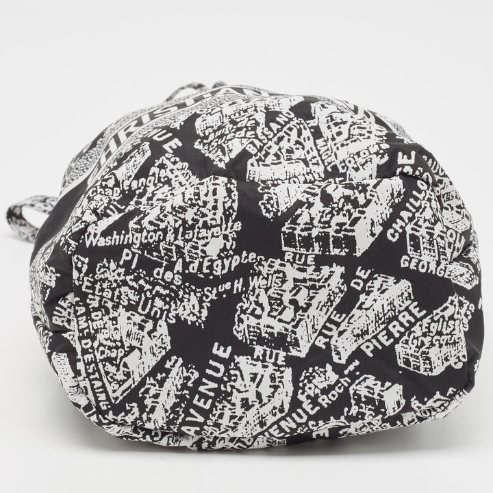 Top quality Dior Black/White Plan De Paris Nylon travel Pouch