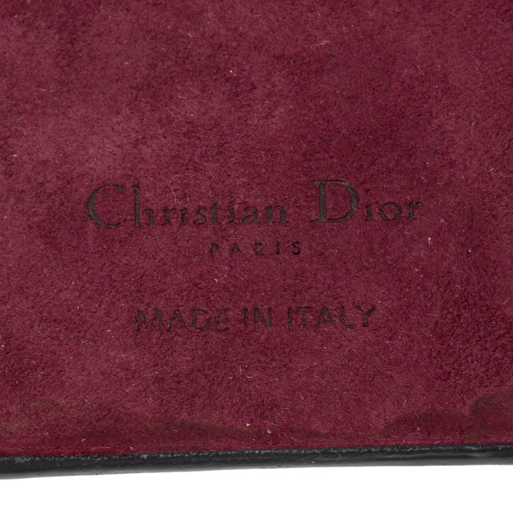 Dior Burgundy Oblique Jacquard Canvas and Leather iPhone X Case