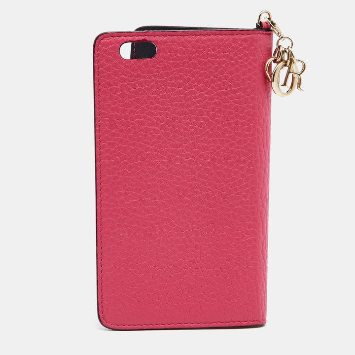 Top quality Dior Magenta Leather iPhone 6 Folio Case