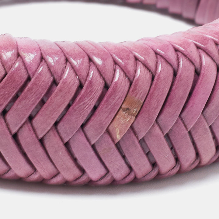 Top quality Dior Leather Silver Tone Wide Bracelet