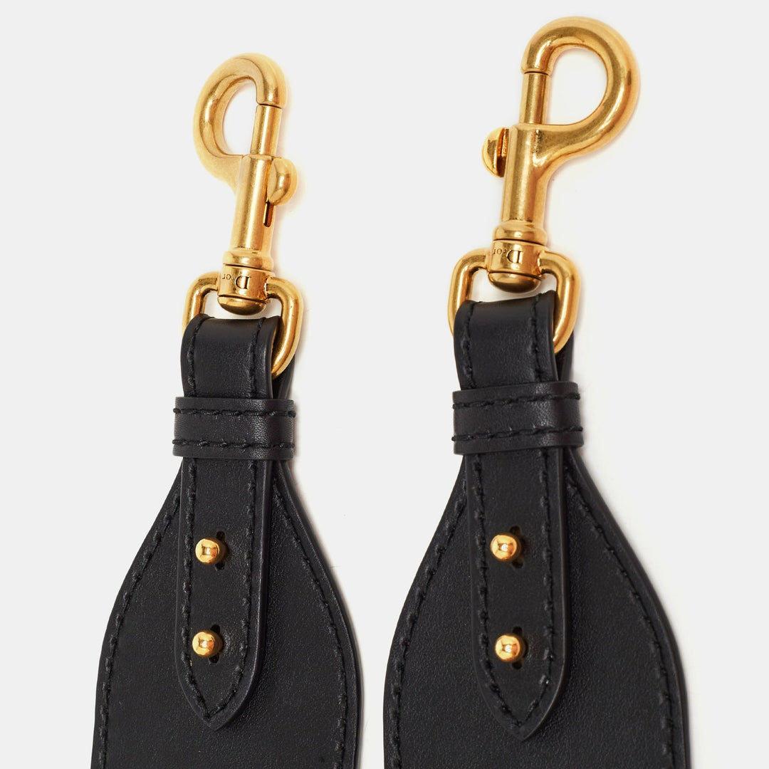 Top quality Dior Navy Blue/Pink Canvas and Leather Shoulder Bag Strap