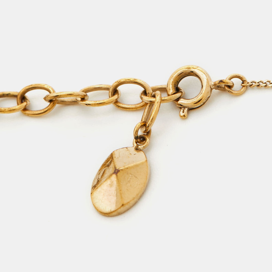 Top quality Dior Mise en  Faux Pearl Gold Tone Bracelet