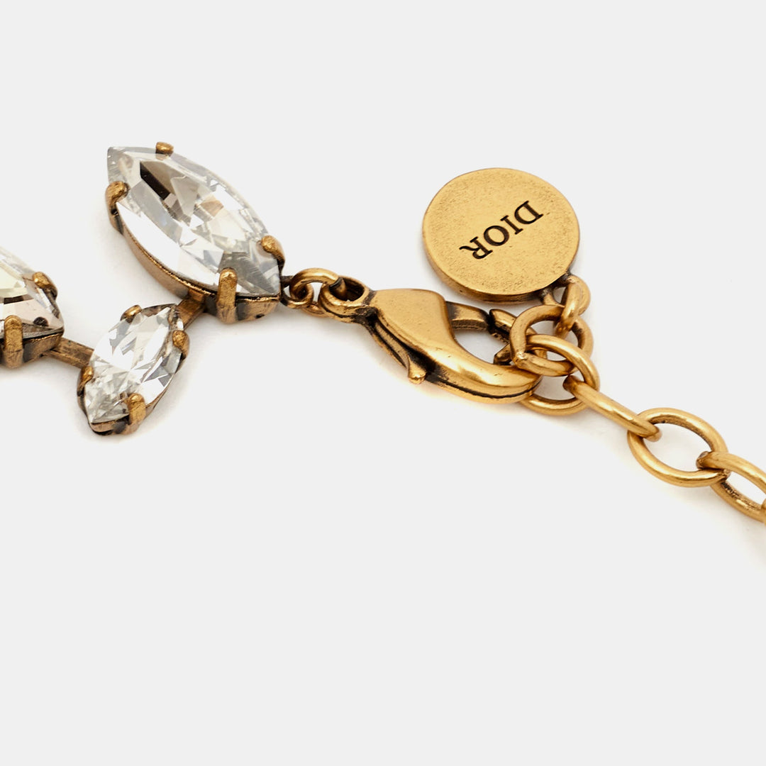 Top quality Dior J'A Crystal Gold Tone Necklace
