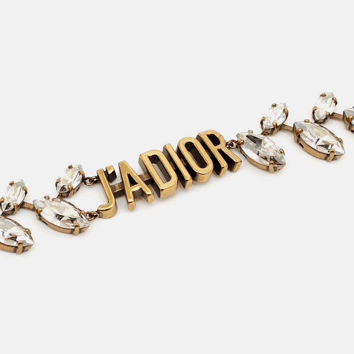 Top quality Dior J'A Crystal Gold Tone Necklace