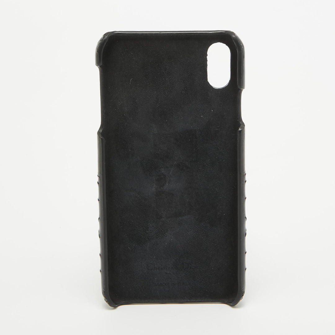 Dior Black Cannage Patent Leather iPhone XS Max Cover