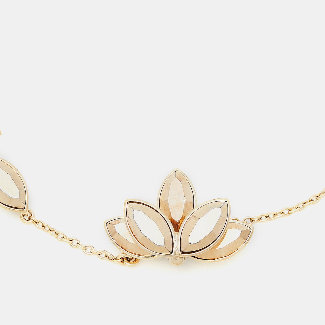 Top quality Dior Floral Crystals Gold Tone Bracelet