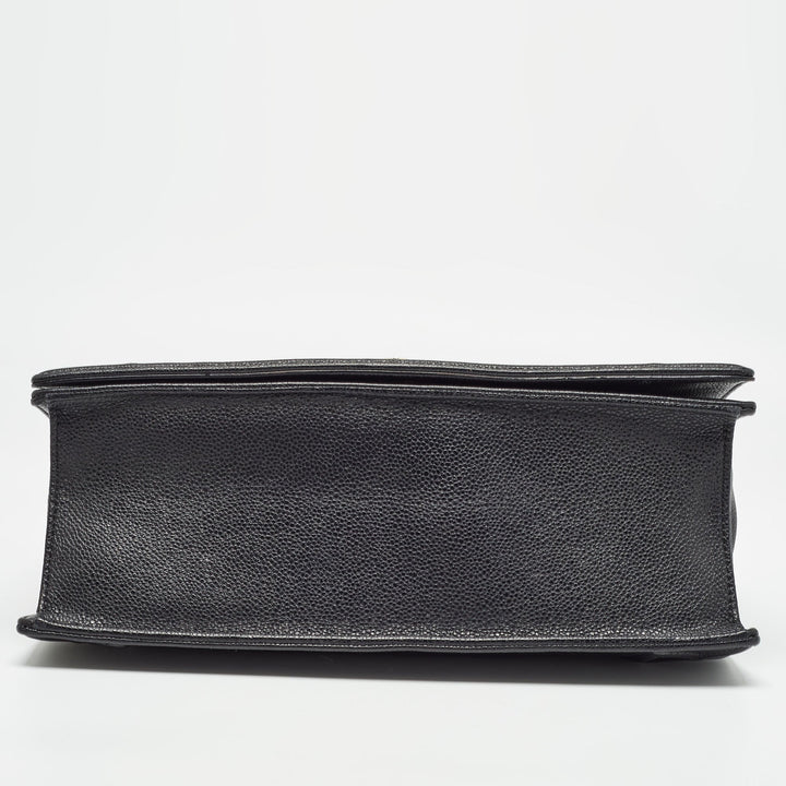 Top quality Dior Black Leather Large ama Flap Shoulder Bag