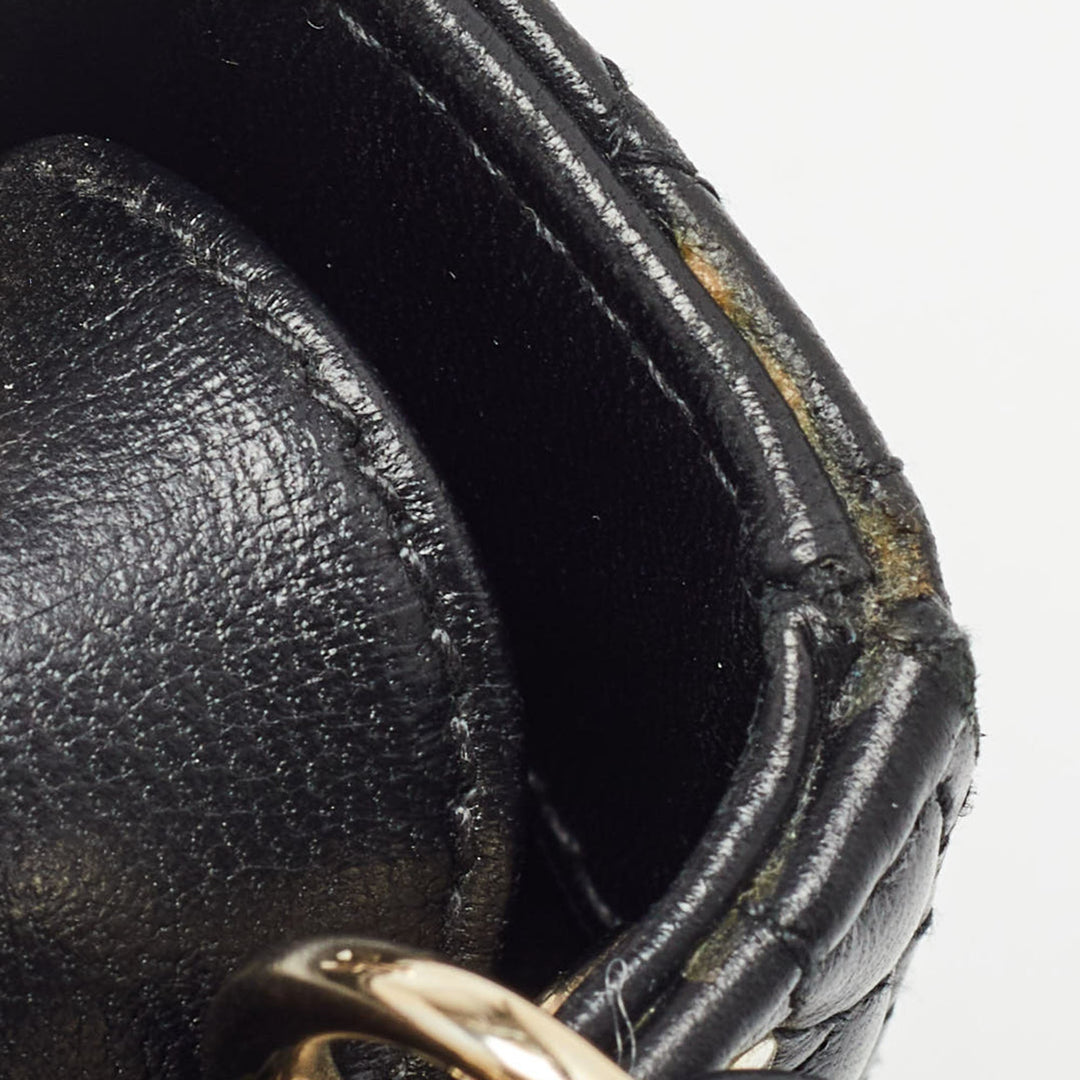 Top quality Dior Black Cannage Leather Micro Lady  Tote