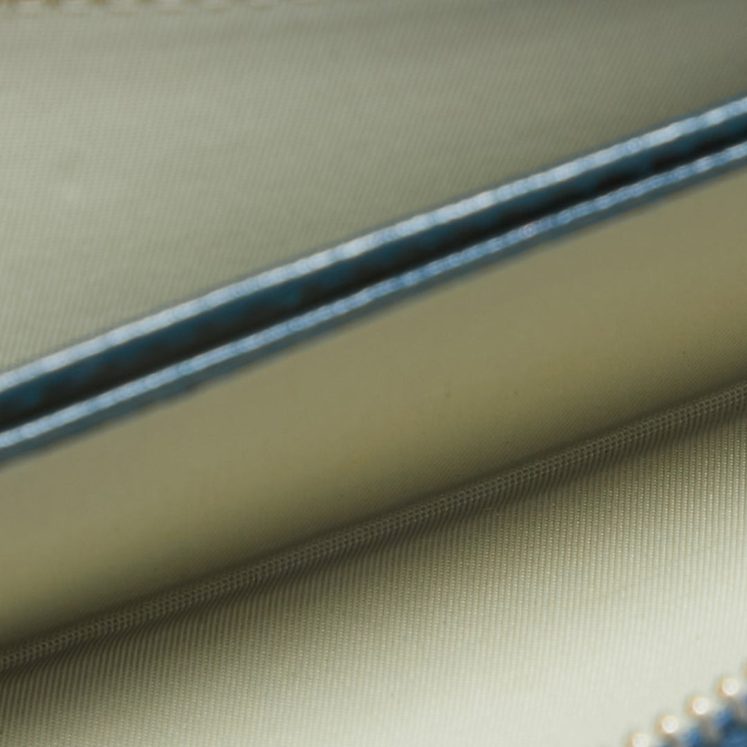 Top quality Dior Green Oblique Embossed Patent Leather Continental Flap Wallet