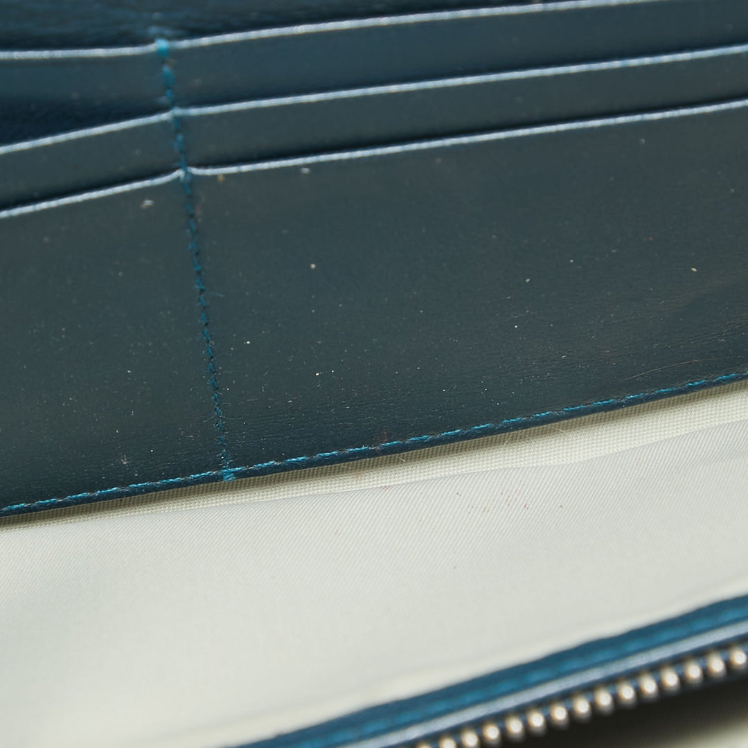 Top quality Dior Green Oblique Embossed Patent Leather Continental Flap Wallet