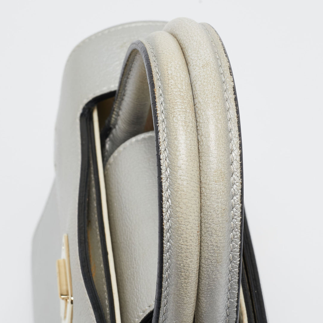 Top quality Dior Silver Leather Mini ever Tote
