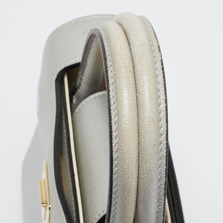 Top quality Dior Silver Leather Mini ever Tote