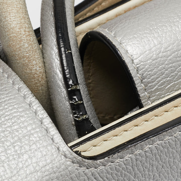 Top quality Dior Silver Leather Mini ever Tote