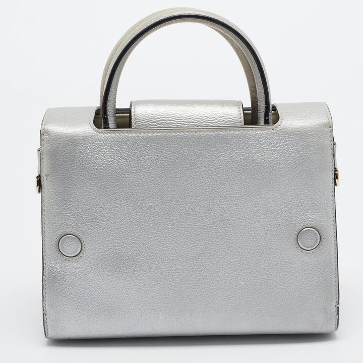 Top quality Dior Silver Leather Mini ever Tote