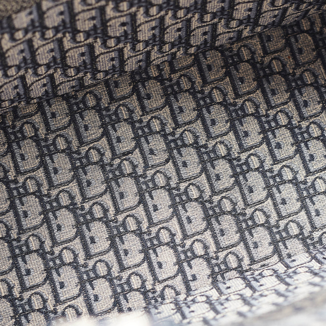 Top quality Dior Navy Blue Oblique Embroidered Canvas Large Book Tote