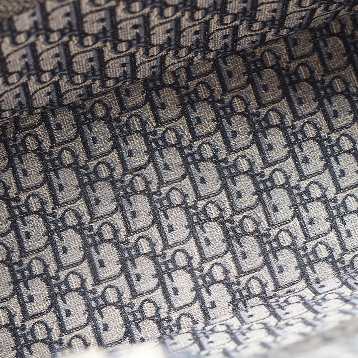 Top quality Dior Navy Blue Oblique Embroidered Canvas Large Book Tote