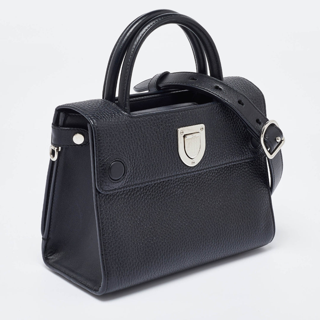 Top quality Dior Black Leather Mini ever Tote