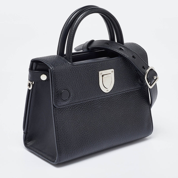 Top quality Dior Black Leather Mini ever Tote
