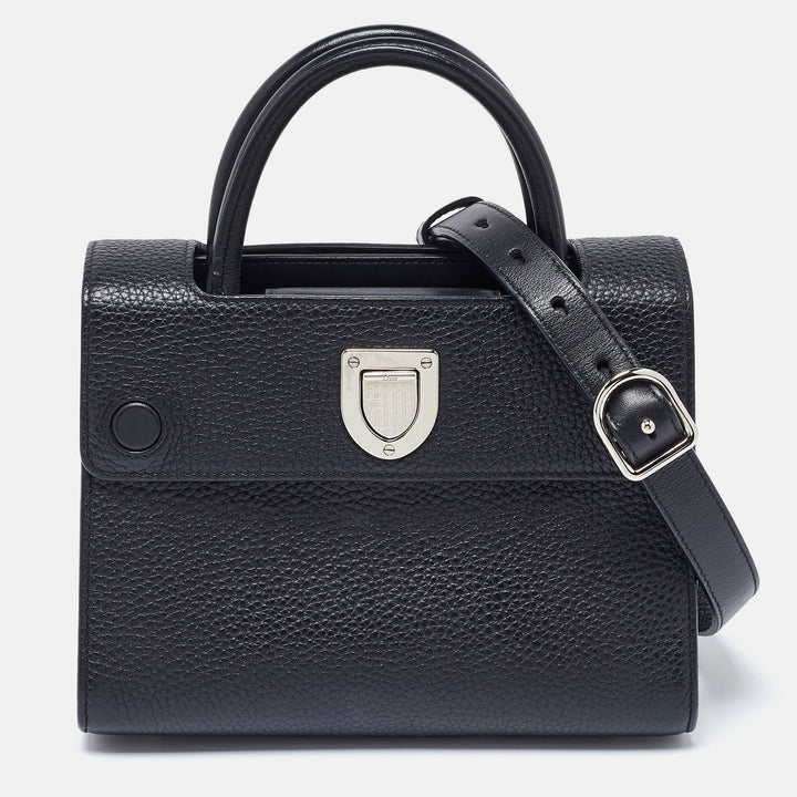 Top quality Dior Black Leather Mini ever Tote
