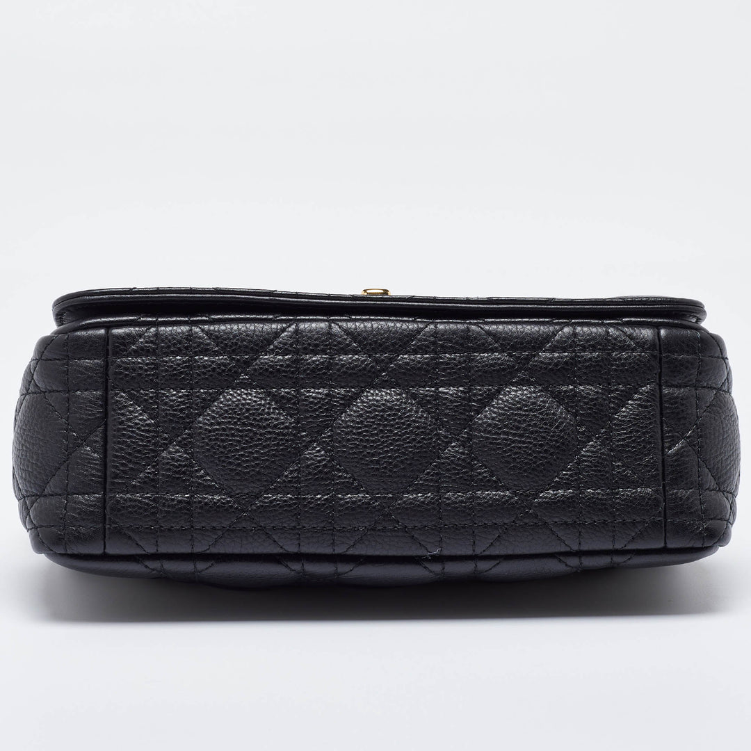 Top quality Dior Black Cannage Leather Small Caro Shoulder Bag