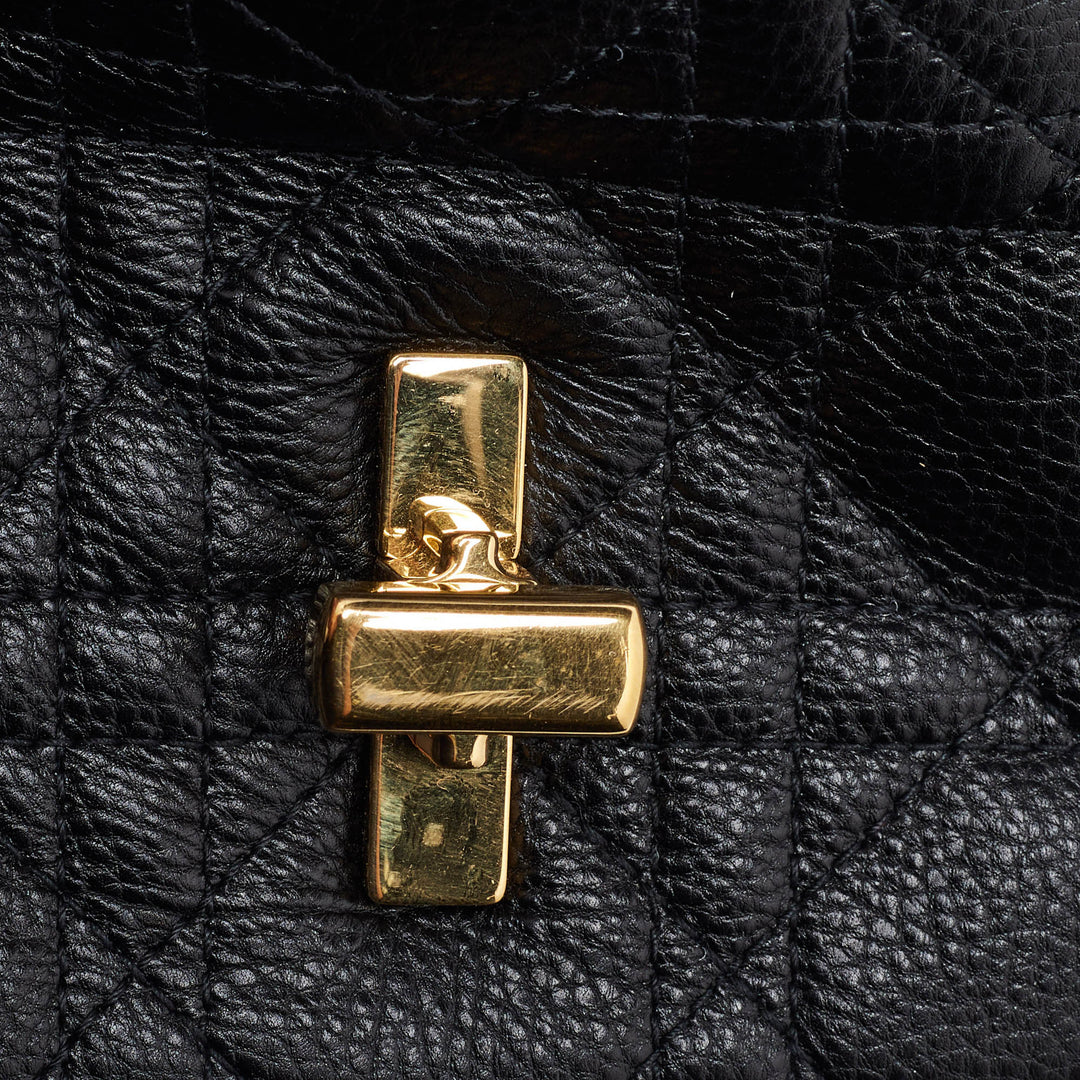 Top quality Dior Black Cannage Leather Small Caro Shoulder Bag