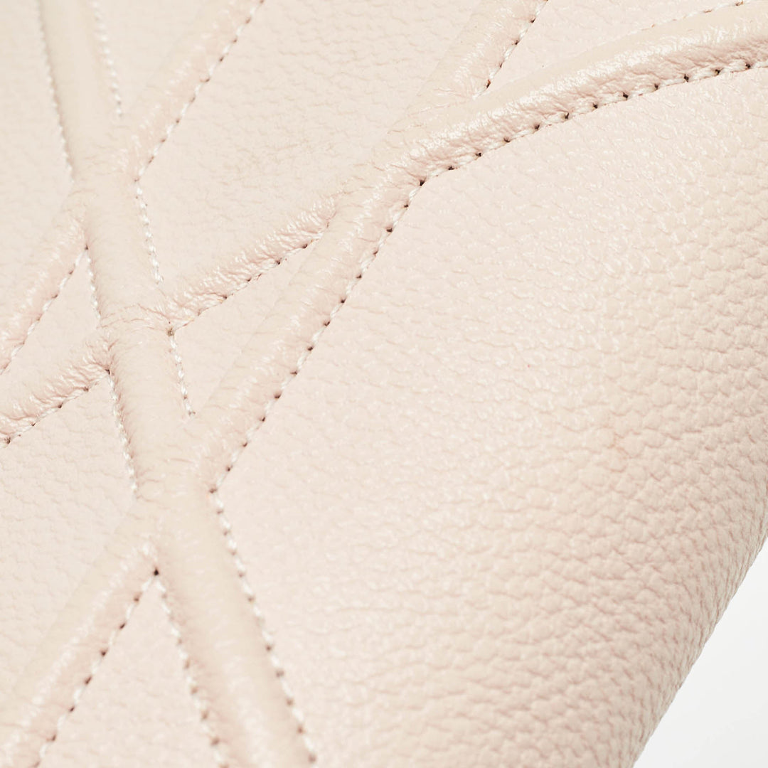 Dior Light Pink Leather ama Wallet on Chain