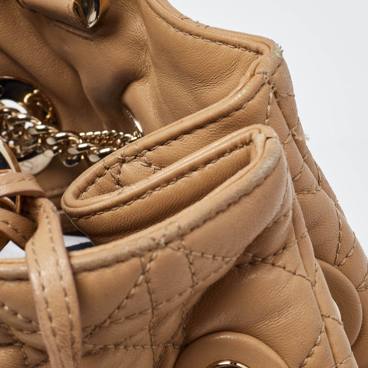 Top quality Dior Beige Cannage Leather Chri Chri Chain Tote