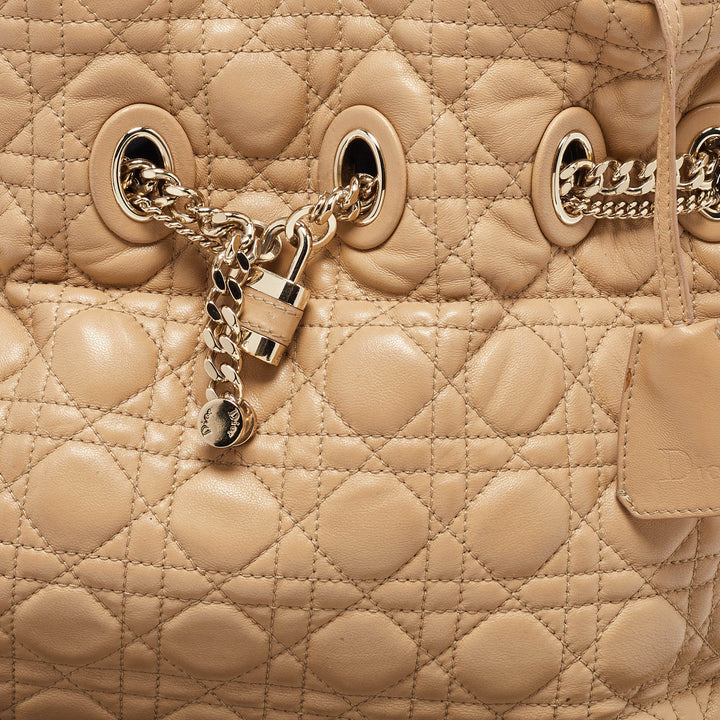 Top quality Dior Beige Cannage Leather Chri Chri Chain Tote