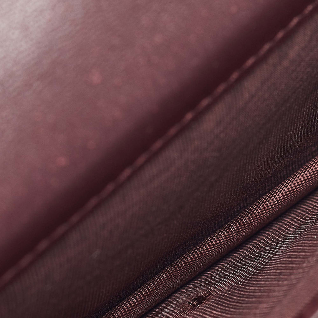 Top quality Dior Burgundy Cannage Leather Lady  Card Holder