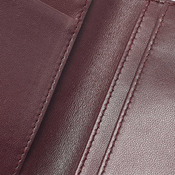 Top quality Dior Burgundy Cannage Leather Lady  Card Holder