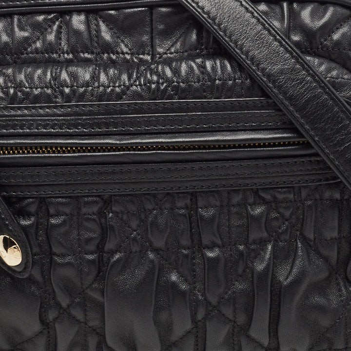Top quality Dior Black Cannage Gaufre Leather Delices Shoulder Bag