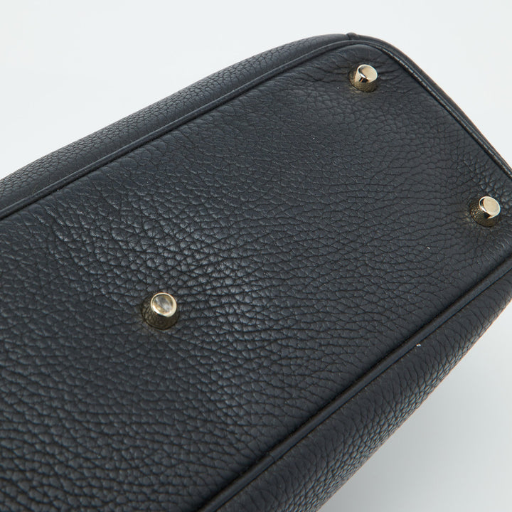 Top quality Dior Black Leather Medium issimo Shopper Tote