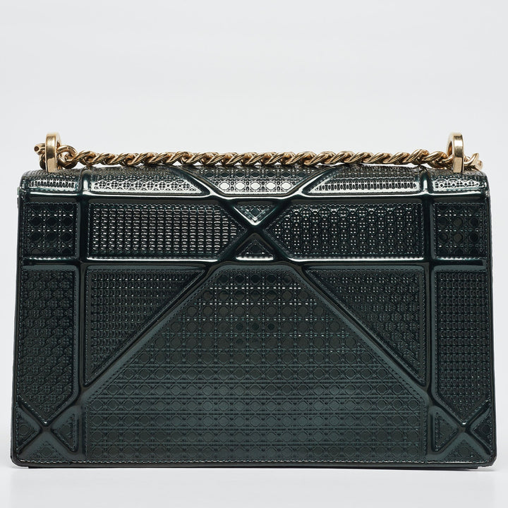 Top quality Dior Green Patent Leather Medium ama Shoulder Bag