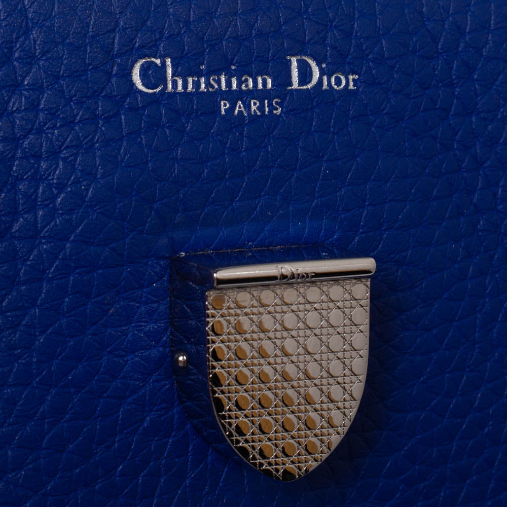 Top quality Dior Blue Pebbled Leather Medium ever Tote