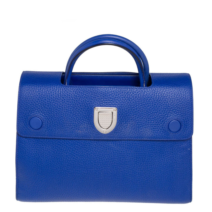 Top quality Dior Blue Pebbled Leather Medium ever Tote