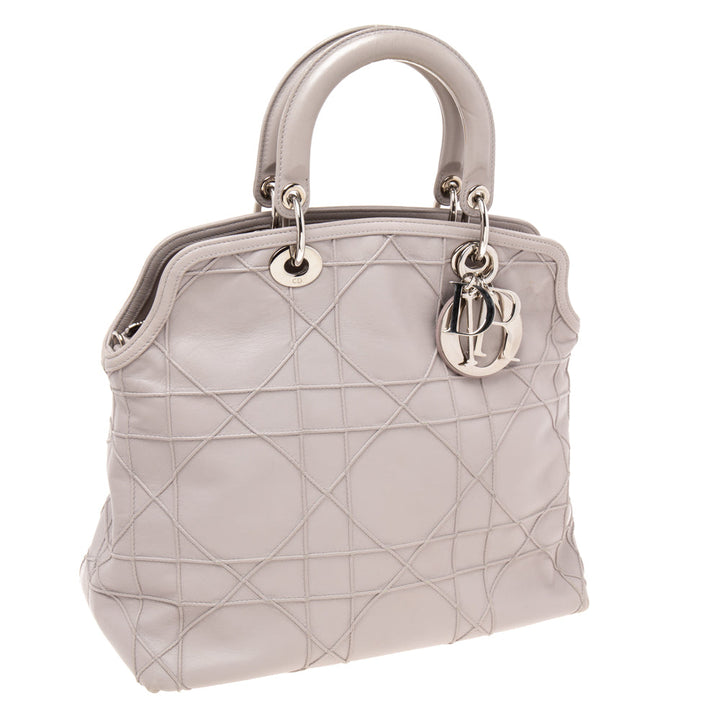 Top quality Dior Pale Lilac Cannage Leather Granville Tote