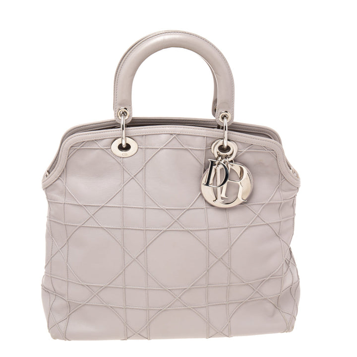 Top quality Dior Pale Lilac Cannage Leather Granville Tote