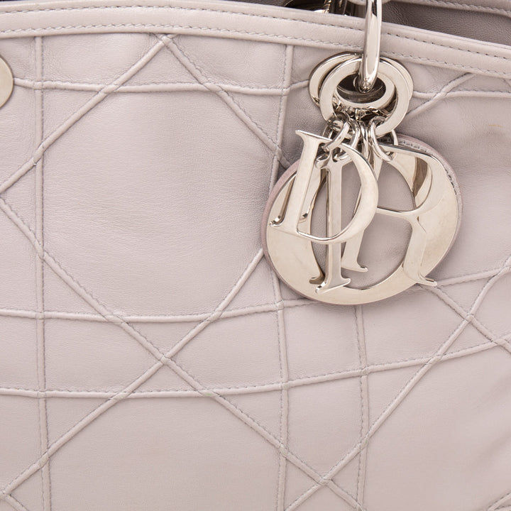 Top quality Dior Pale Lilac Cannage Leather Granville Tote