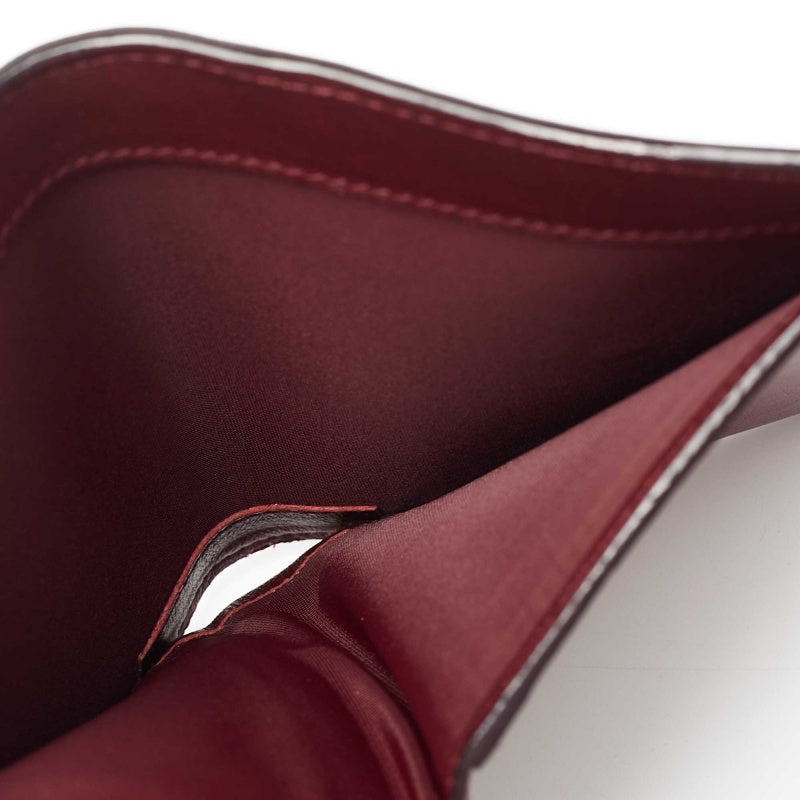 Top quality Dior Burgundy/Dark Blue Leather issimo Envelope Wallet
