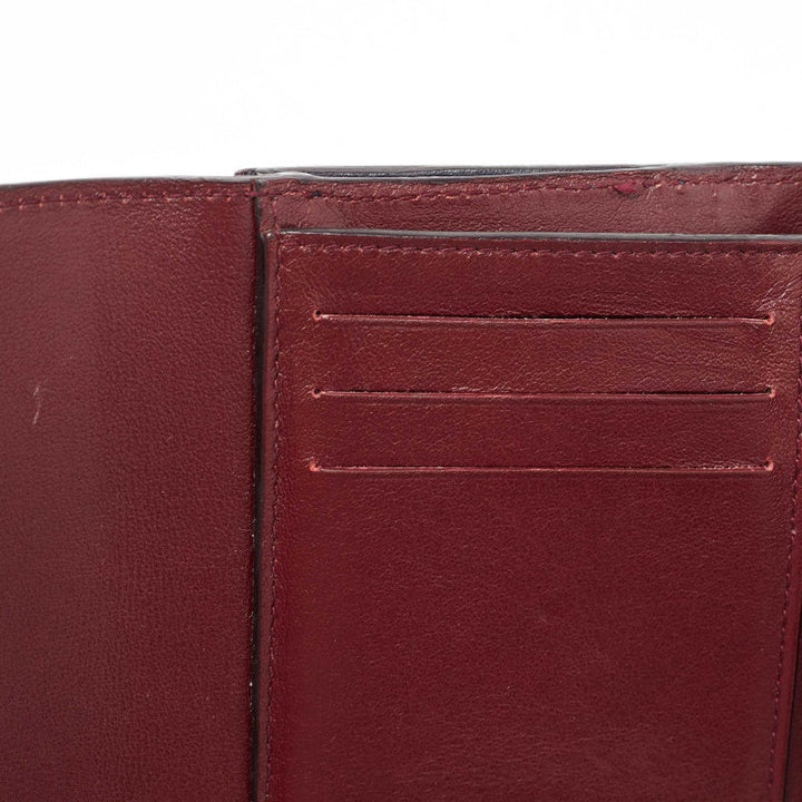 Top quality Dior Burgundy/Dark Blue Leather issimo Envelope Wallet