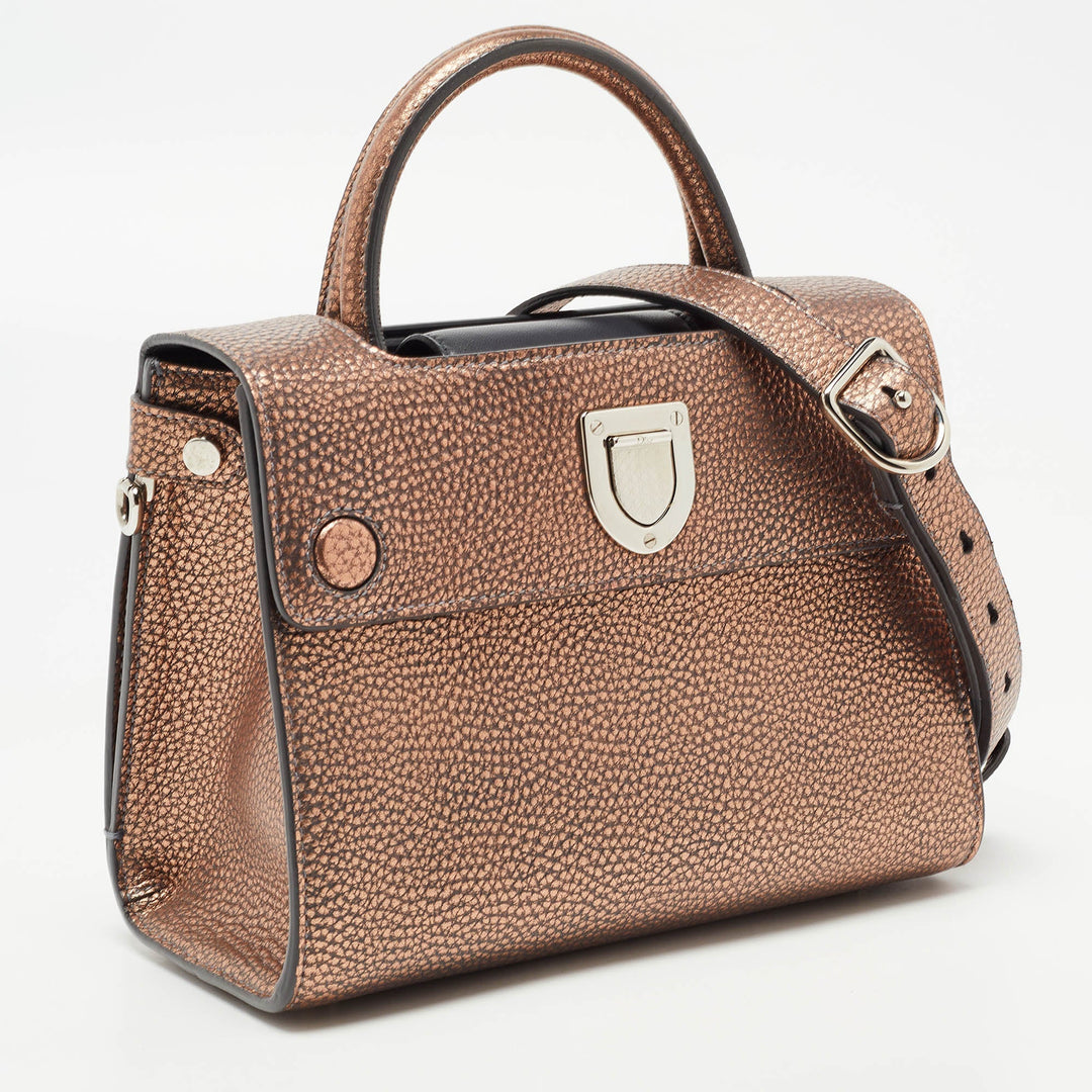 Top quality Dior Bronze Leather Mini ever Tote