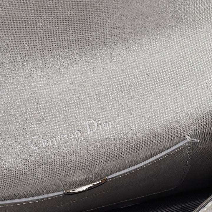 Top quality Dior Grey Shimmering Leather Mini ama Crossbody Bag