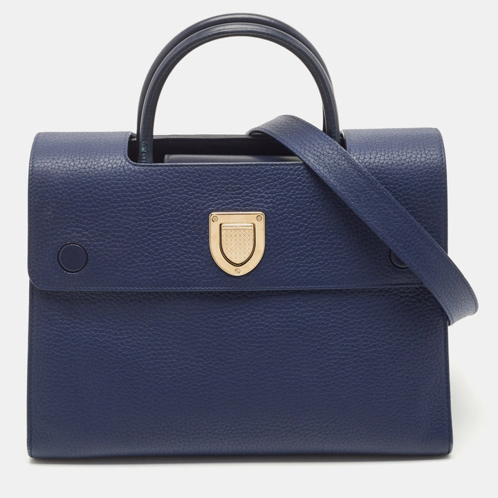 Top quality Dior Blue Leather Medium ever Bag