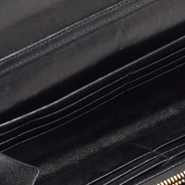 Top quality Dior Black Leather ama Wallet