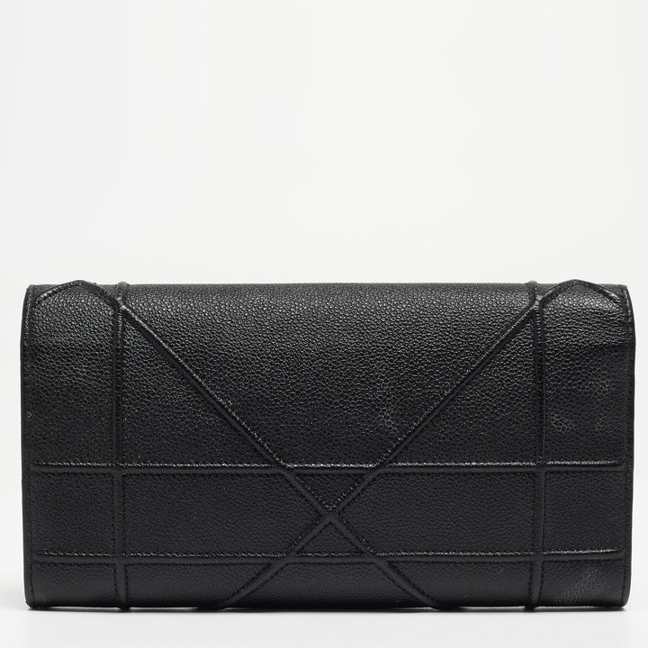 Top quality Dior Black Leather ama Wallet