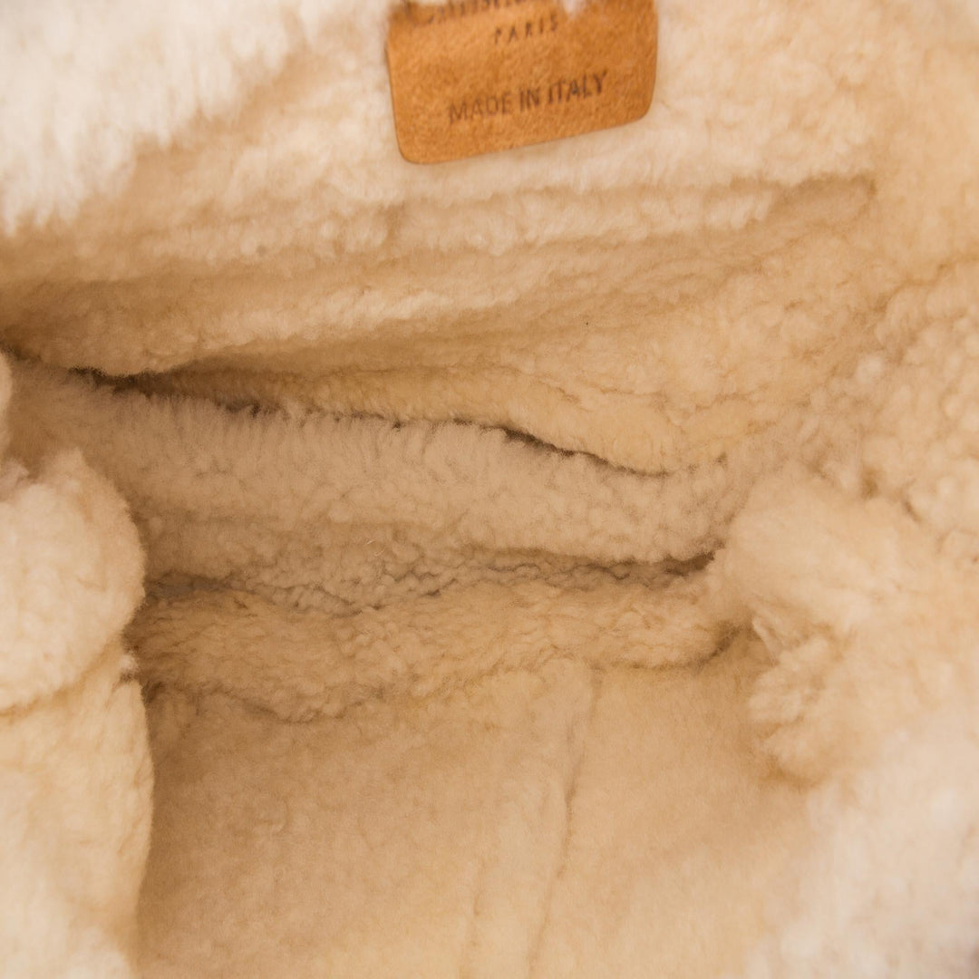 Top quality Dior Brown Shearling Saddle Bag