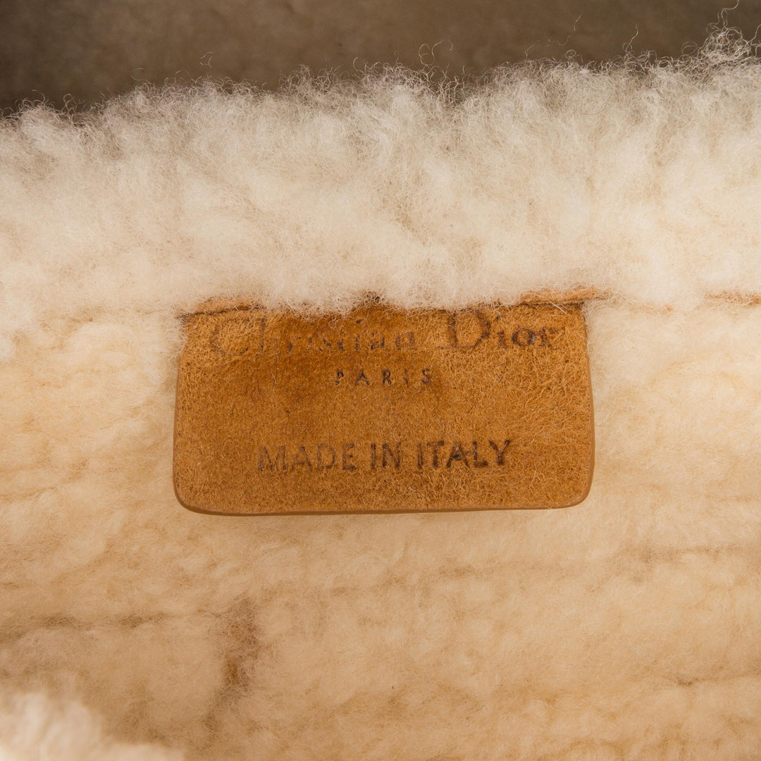 Top quality Dior Brown Shearling Saddle Bag