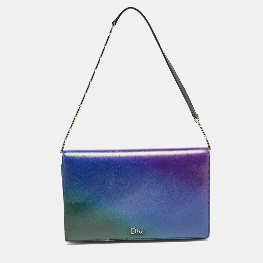 Top quality Dior Multicolor Ombre Leather Flap Bag